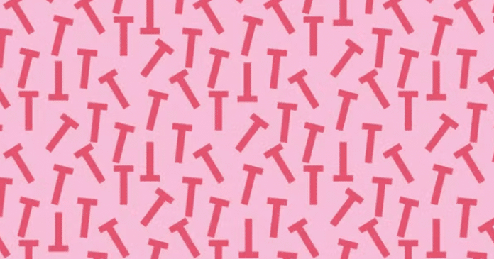 Desafio: Você consegue encontrar o “L” no meio das letras “T” nesta imagem?
