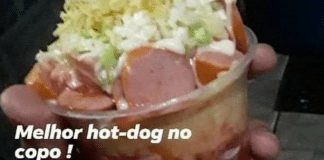 ‘Hot-dog de copo’ causa polêmica e divide opiniões nas redes sociais: “Amassaria”