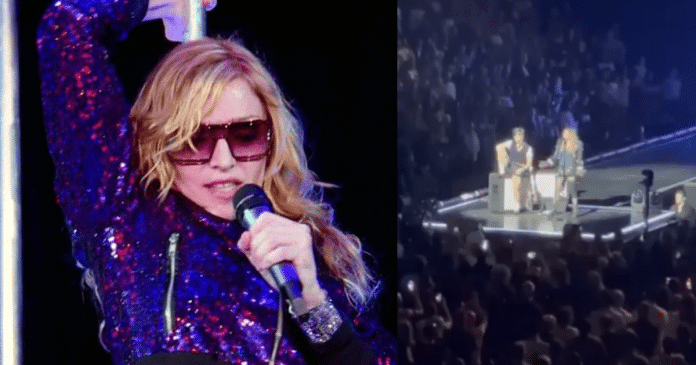 [VÍDEO]: Madonna chama atenção de fã sentado durante show e fica sem jeito ao descobrir que ele é cadeirante