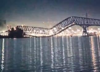 VÍDEO: Ponte desaba após ser atingida por navio nos EUA; 20 pessoas desapareceram na água
