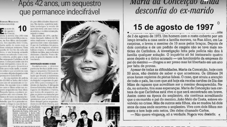 contioutra.com - Sequestro de menino que comoveu o Brasil há 50 anos é finalmente solucionado