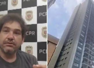 Homem que cortou corda de trabalhador em prédio de Curitiba falece no PR