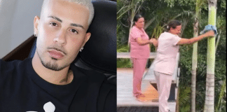 Carlinhos Maia é alvo de críticas após compartilhar vídeo de funcionárias limpando coqueiro