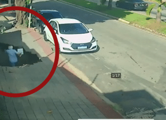 Cratera se abre em calçada e médico ortopedista é ‘engolido’ e atingido por muro no ES