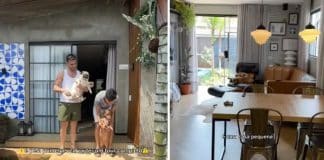 Casal viraliza na web ao promover reforma de baixo custo em casa popular