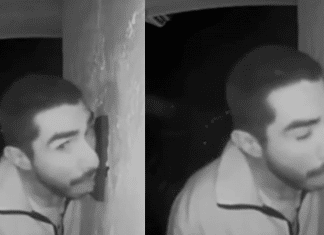 Homem passa 3h lambendo campainha e vídeo do momento viraliza na web