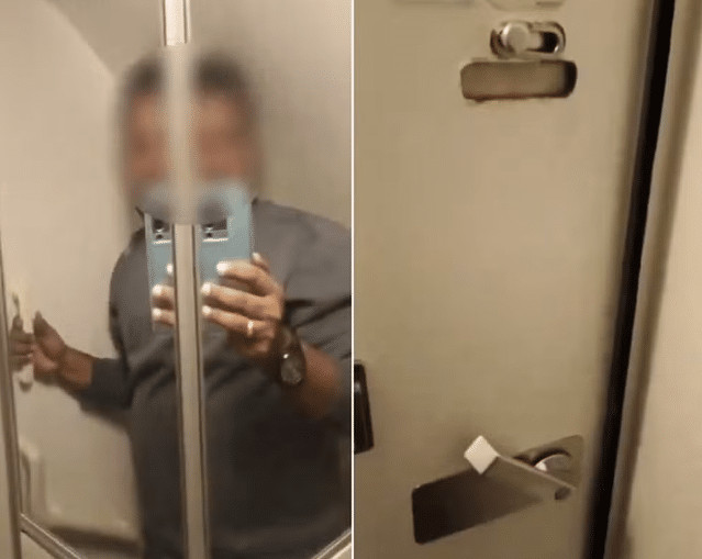 contioutra.com - Passageiro fica preso em banheiro de avi&atilde;o durante voo e recebe bilhete: "Tentamos o nosso melhor"