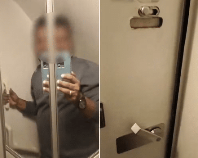 contioutra.com - Passageiro fica preso em banheiro de avião durante voo e recebe bilhete: "Tentamos o nosso melhor"
