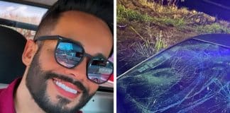 Cantor sertanejo é atropelado enquanto socorria vítima de outro acidente Cantor sertanejo é atropelado enquanto socorria vítima de outro acidente