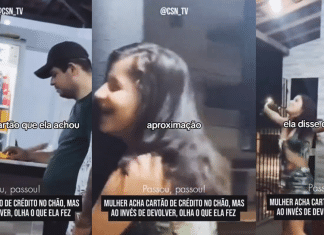 Mulher usa cartão de crédito que encontrou no chão e causa polêmica nas redes