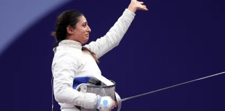 Esgrimista egípcia compete nas Olimpíadas de Paris 2024 grávida de sete meses Esgrimista egípcia compete nas Olimpíadas de Paris 2024 grávida de sete meses