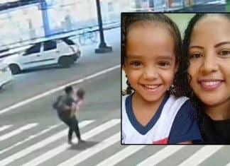 Morre a menina de 5 anos que foi atropelada no colo da mãe na faixa de pedestres