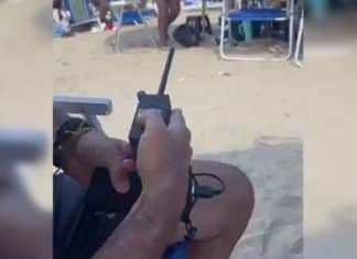 Turista argentino viraliza ao usar aparelho para desligar caixas de som na praia; conheça os riscos