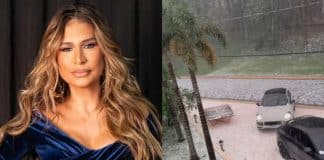 Simone Mendes soma prejuízos por causa da chuva: mansão alagada e carros de luxo amassados