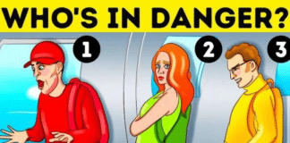 Encontre nessa imagem quem é a pessoa que está em perigo