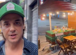 Ex-galã que virou vendedor ambulante tem carrinho de bebidas roubado: “Único bem que eu tenho”