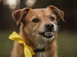 Se você vir um cachorro com laço amarelo, não se aproxime antes de ler isso