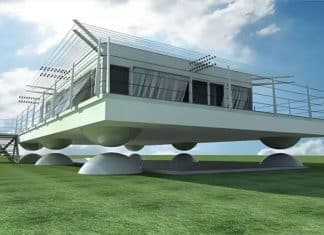 Casas que flutuam para escapar de terremotos viram aposta real no Japão