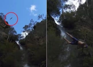 Salto de penhasco para quebrar recorde mundial termina com múltiplas fraturas e resgate de emergência – veja o vídeo