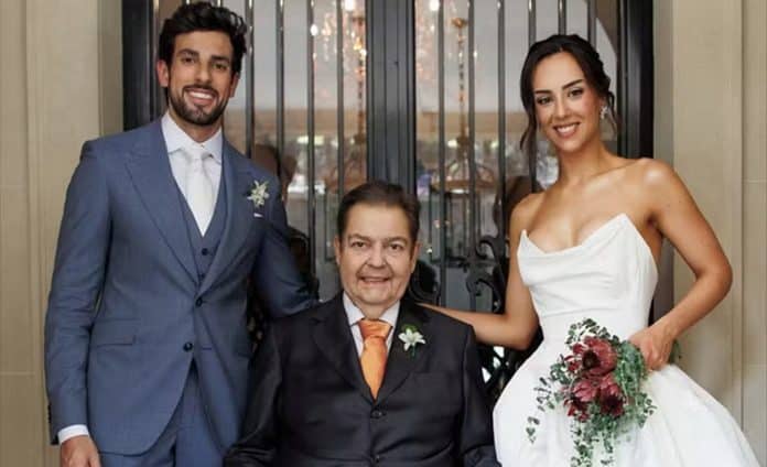 De cadeira de rodas, Faustão fala pela 1ª vez depois de conduzir a filha ao altar em casamento emocionante