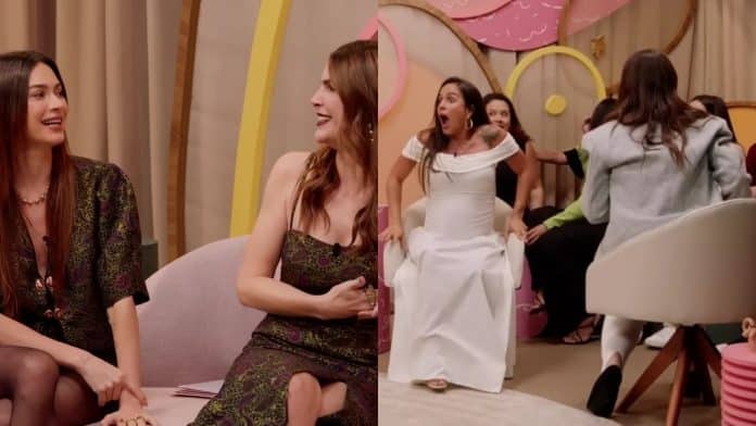 Mulher entra em trabalho de parto durante podcast e deixa apresentadoras em choque; desfecho é de fazer chorar!