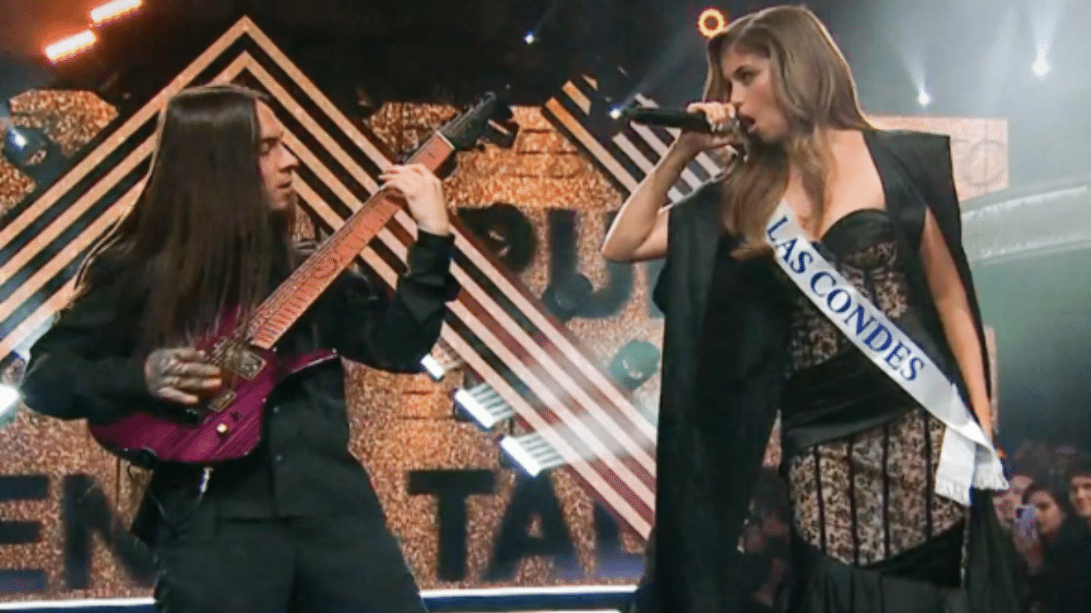 contioutra.com - Ela chocou a TV ao vivo com death metal &mdash; e agora &eacute; a nova Miss Mundo Chile! (V&Iacute;DEO)