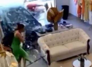 “Foi livramento”: carro invade loja às 3h da manhã e imagens impressionam nas redes