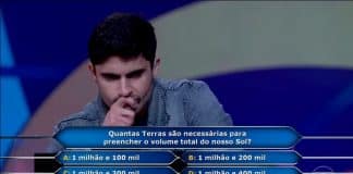 Engenheiro erra pergunta “batida” de Astronomia e perde chance de ganhar R$ 1 milhão; Você acertaria?