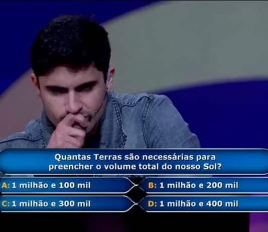 Engenheiro erra pergunta “batida” de Astronomia e perde chance de ganhar R$ 1 milhão; Você acertaria? quantas terras cabem dentro do sol