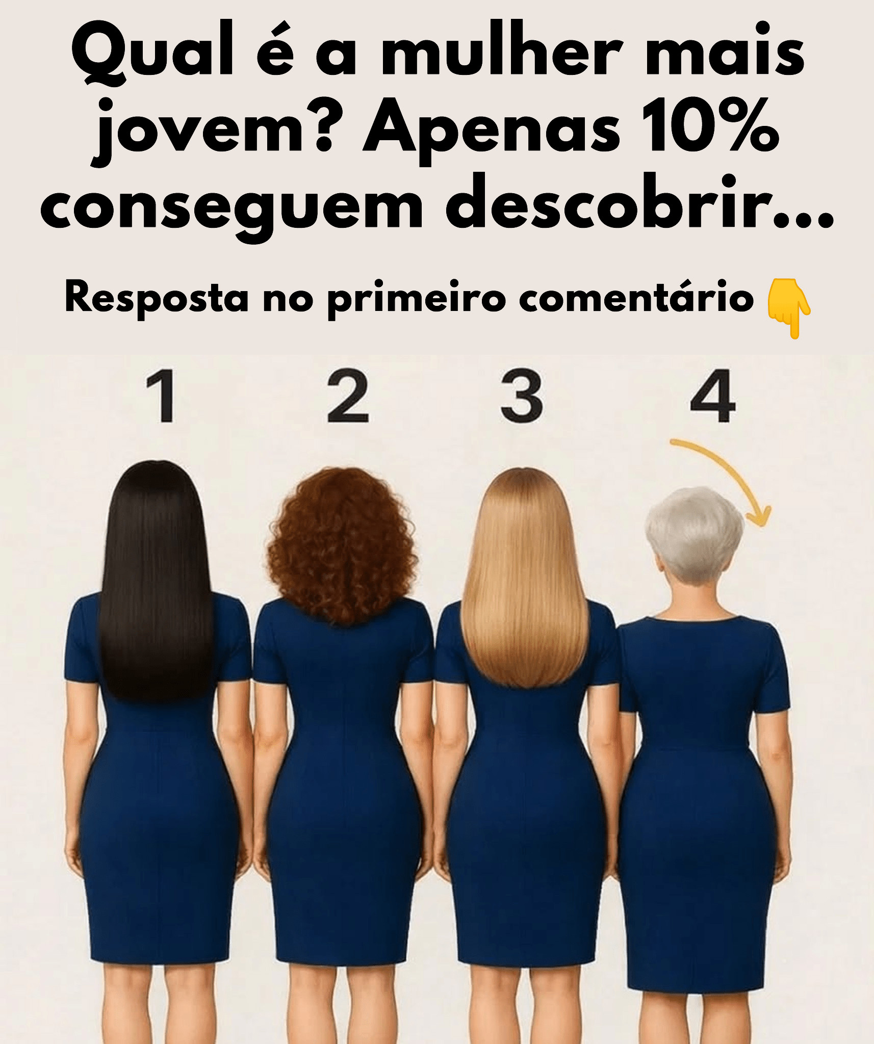 contioutra.com - Teste de intui&ccedil;&atilde;o: Qual &eacute; a mulher mais jovem? Somente 3 em cada 10 pessoas acertam!