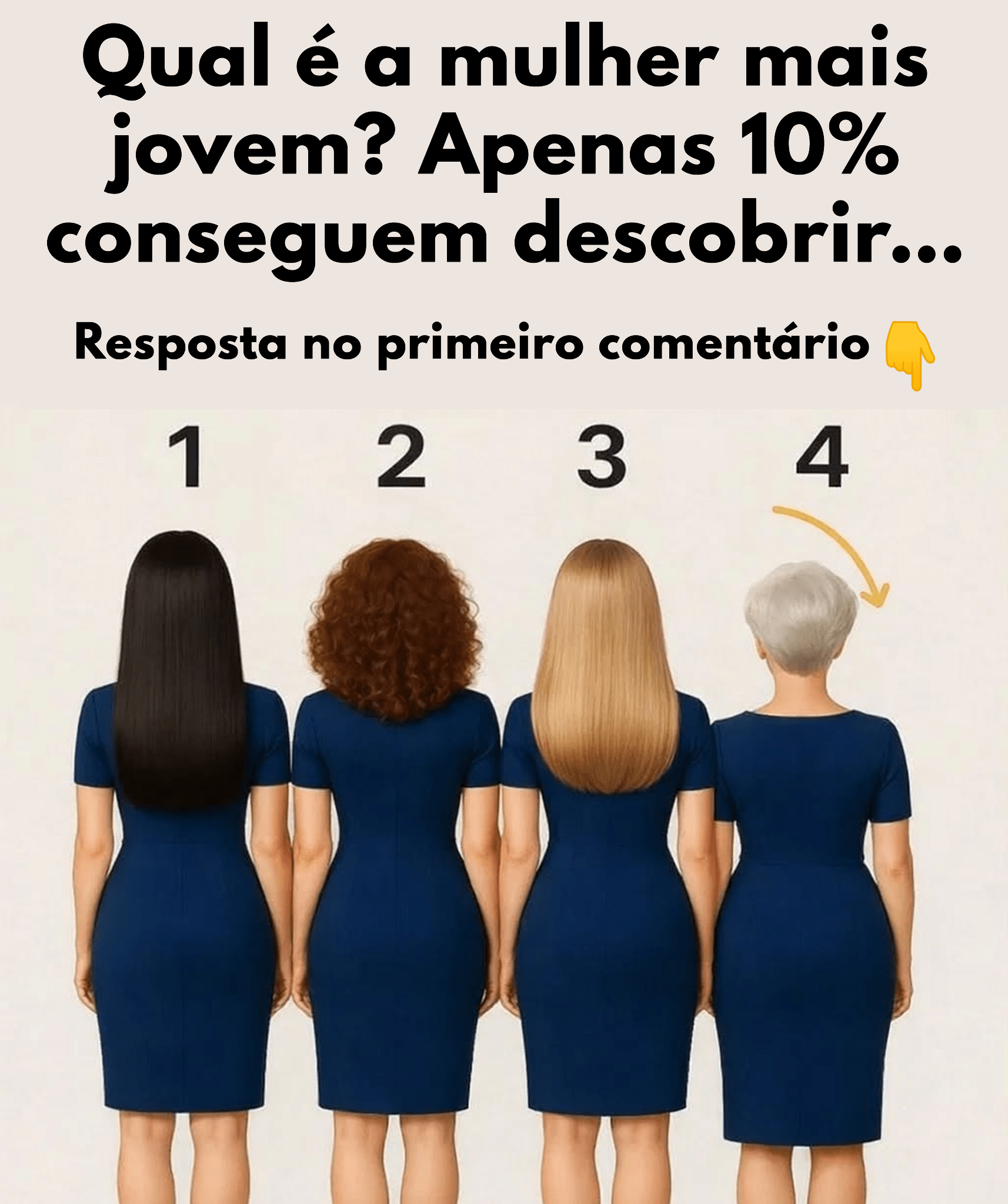 contioutra.com - Teste de intui&ccedil;&atilde;o: Qual &eacute; a mulher mais jovem? Somente 3 em cada 10 pessoas acertam!