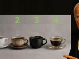 A primeira xícara que você escolher revela