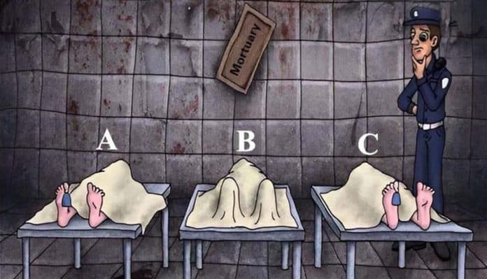 Enigma visual te desafia a descobrir qual dos três está vivo