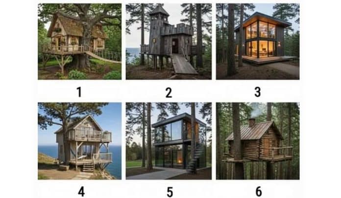 Você deve escolher apenas uma casa para morar pelo resto da sua vida A casa que você escolher para morar pelo resto da vida pode revelar muito mais sobre você do que imagina