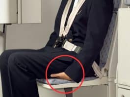 Aeromoça revela por que os membros da tripulação se sentam em cima das mãos