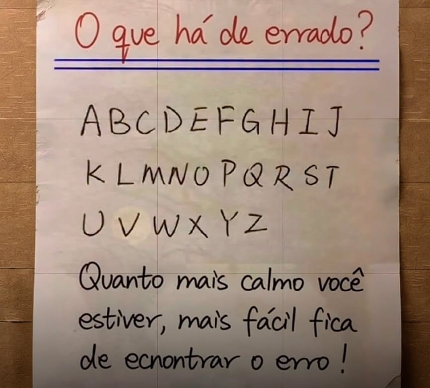 contioutra.com - Desafio de QI: H&aacute; um erro &oacute;bvio escondido aqui, mas 95% das pessoas falham na primeira tentativa