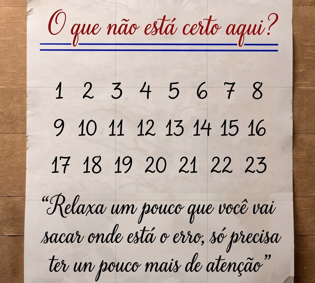 contioutra.com - Eu levei 3 minutos e quase desisti! O erro nesta sequ&ecirc;ncia &eacute; t&atilde;o &oacute;bvio que chega a irritar.