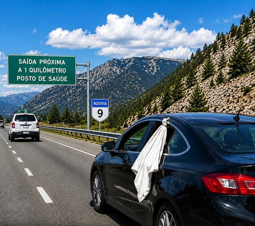 Se você ver um pano branco pendurado na janela de um carro na estrada, não deve ignorar esse sinal importante contioutra.com - Se você ver um pano branco pendurado na janela de um carro na estrada, não deve ignorar esse sinal importante