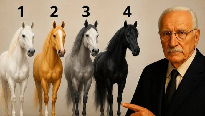 O cavalo que você escolher primeiro vai revelar um traço marcante da sua personalidade