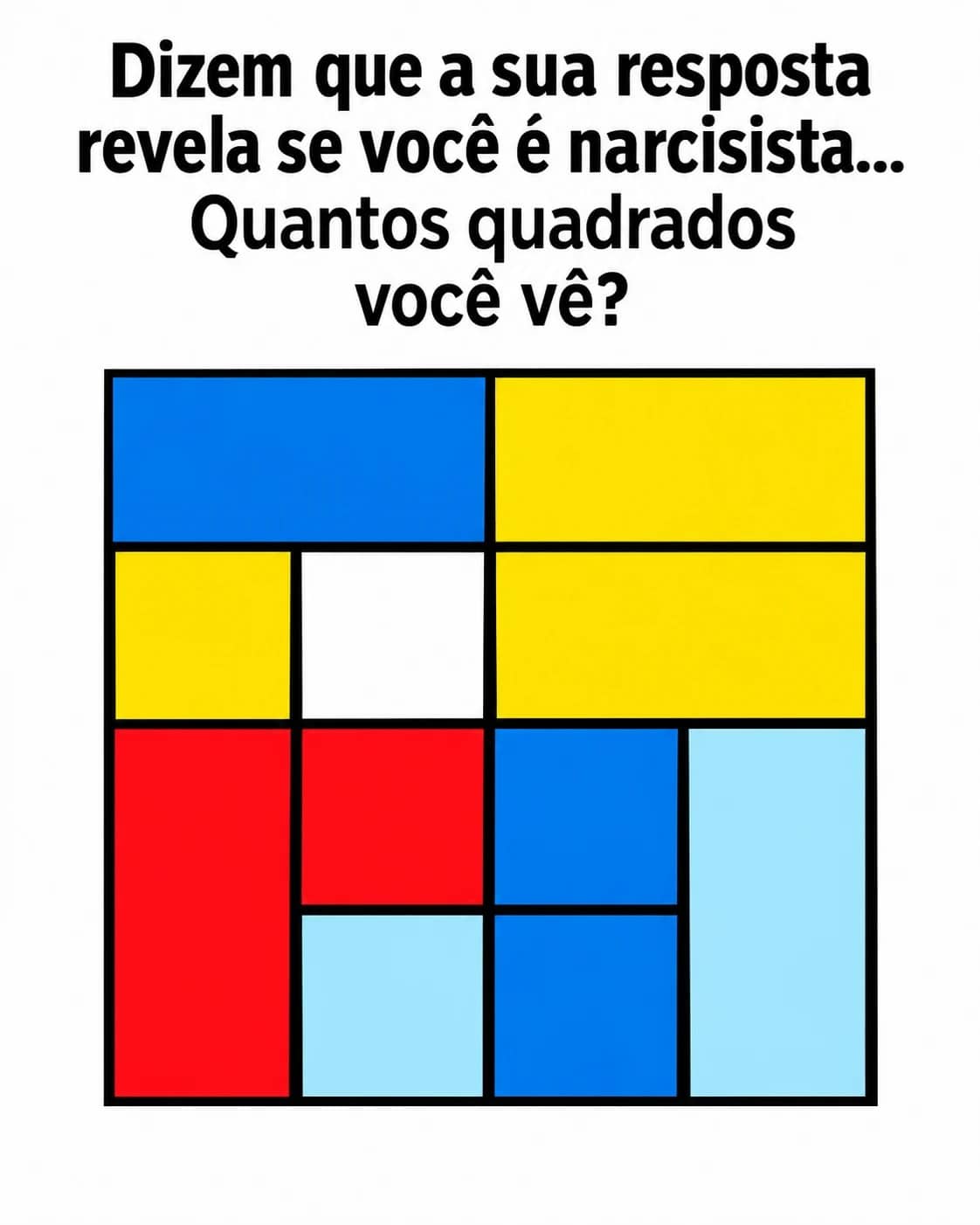 contioutra.com - Quantos quadrados voc&ecirc; v&ecirc; na imagem? Um detalhe faz muita gente terminar a contagem cedo demais